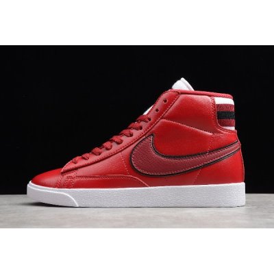 Nike Blazer Mid Premium Satin Kırmızı Kaykay Ayakkabı Türkiye - PYJ3H9GD